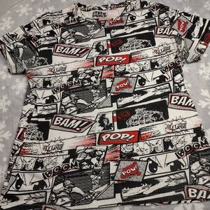 Seven Souls Mens T Shirt Japanese Manga Comic Black White Red Size Large. Minor